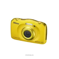 Fényképezőgép Nikon Coolpix S33 Sárga digitális illusztráció, fotó 1