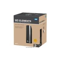 2TB Külső HDD 3,5  USB3.0 Western Digital Elements Desktop Fekete illusztráció, fotó 2