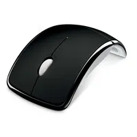 Egér USB Microsoft ARC Mouse Fekete illusztráció, fotó 2