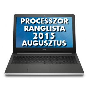 Laptop processzor ranglista 2015 augusztus