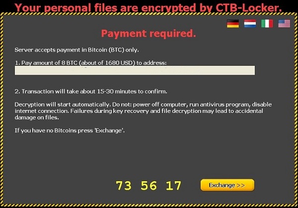 CTB Locker vírus terjed ismét az interneten!
