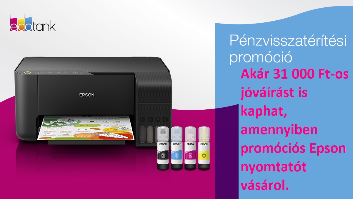 Epson pénzvisszatérítési akció