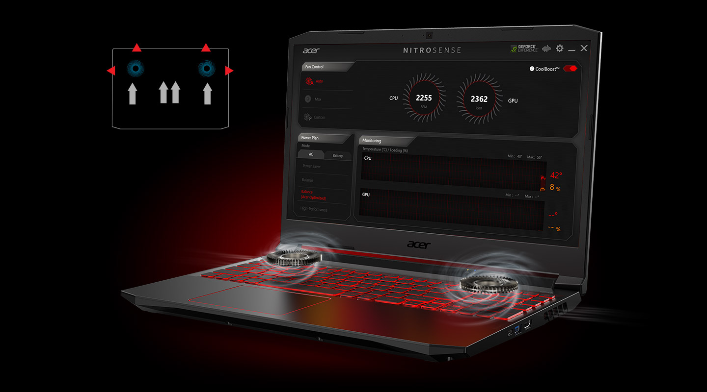 Acer Nitro 5 Hűtés