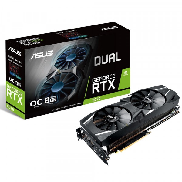 VGA RTX2070 ASUS videokártya nVidia DUAL-RTX2070-A8G DDR6  8GB Vásárlás DUAL-RTX2070-A8G Technikai adat