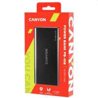 Powerbank 10000 mAh Canyon PB-108 LiPo Lightning bemenet fekete �r:    5 969,- Ft
