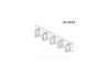 2U 80x60mm Kábel rendező panel 2U 80x60mm Kábel rendező panel