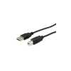 USB nyomtató-kábel 1m USB2.0 A-B apa anya, duplán árnyékolt USB nyomtató-kábel 1m USB2.0 A-B apa anya, duplán árnyékolt