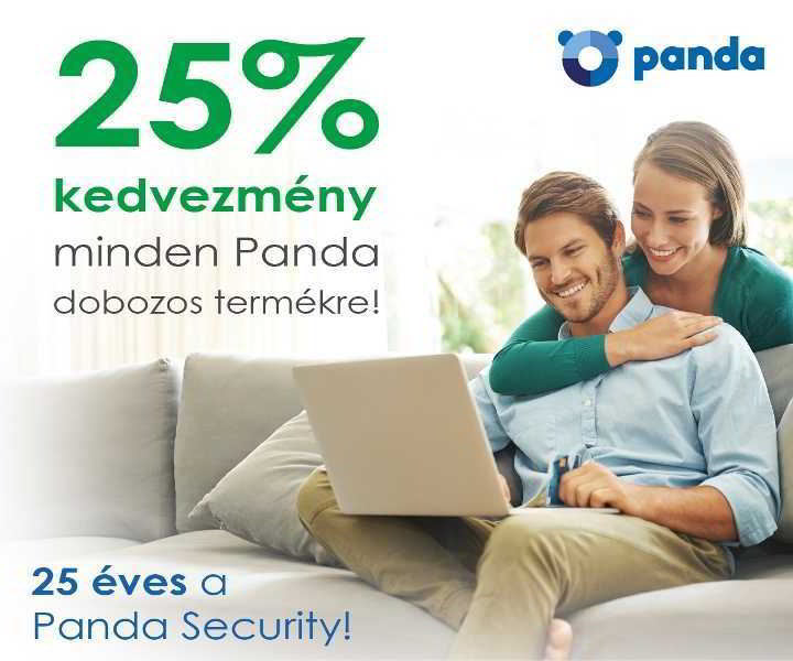 Panda vírusírtó akció Panda 25 éves 25 százalék engedmény